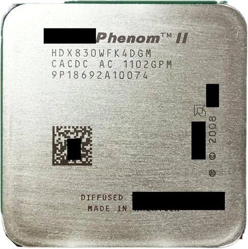 معالج وحدة المعالجة المركزية رباعي النواة ph II X4 830 2.8 جيجا هرتز HDX830WFK4DGM مقبس AM3 in Kuwait