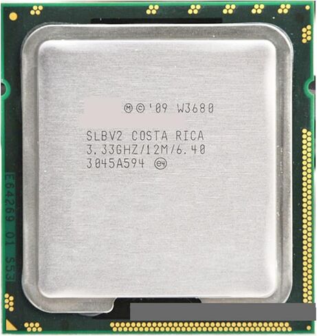 W3680 Enam c 3.33 MHz LevelL2 8M 4 Turbo Frekuensi 3600 Bekerja لـ LGA 1366 Montherboard in Kuwait