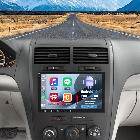 Android 14 Double Din Car Stereo ترقية راديو لـ Buick Enclave 2008-2012، 2G+32G 8 بوصة شاشة لمس لاسلكية Carplay Android Auto GPS WiFi Bluetooth RDS DSP SWC Mirrorlink in Kuwait