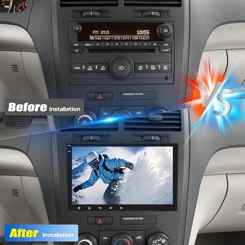 Android 14 Double Din Car Stereo ترقية راديو لـ Buick Enclave 2008-2012، 2G+32G 8 بوصة شاشة لمس لاسلكية Carplay Android Auto GPS WiFi Bluetooth RDS DSP SWC Mirrorlink in Kuwait