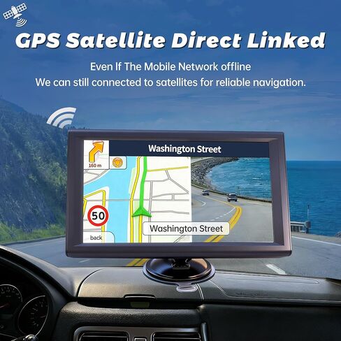 نظام تحديد المواقع العالمي (GPS) لسيارة بيك اب شاحنة RV، خريطة غير متصلة بالإنترنت 2026 مع تحديثات مجانية مدى الحياة، شاشة لمس عالية الدقة مقاس 9 بوصة، ملاحة عبر الأقمار الصناعية، توجيه صوتي، تنبيهات السرعة وحركة المرور، توجيه مخصص للشاحنات in Kuwait