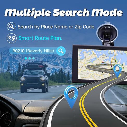 نظام تحديد المواقع العالمي (GPS) لسيارة بيك اب شاحنة RV، خريطة غير متصلة بالإنترنت 2026 مع تحديثات مجانية مدى الحياة، شاشة لمس عالية الدقة مقاس 9 بوصة، ملاحة عبر الأقمار الصناعية، توجيه صوتي، تنبيهات السرعة وحركة المرور، توجيه مخصص للشاحنات in Kuwait