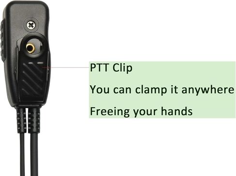 سماعة أذن على شكل G مع ميكروفون PTT متوافقة مع HYT Hytera BD502 BD502i PD502 PD562 TC-508 TC-580 راديو لاسلكي 2 حزمة in Kuwait