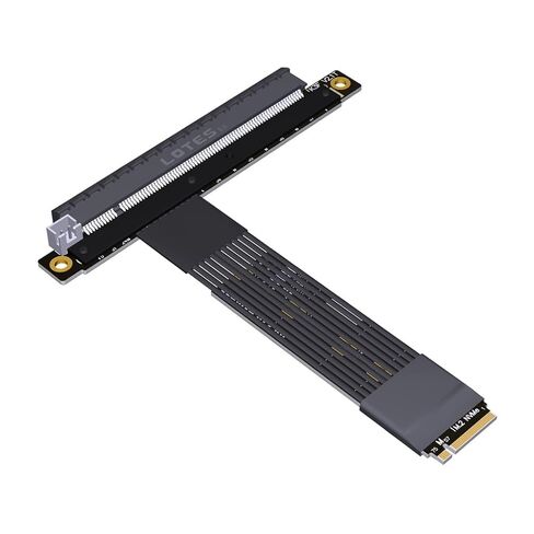 كابل تمديد JMT ADT-K43SF M.2 NGFF إلى PCIe 5.0 x16 بسرعة 128 جيجابت في الثانية متوافق مع بطاقة رسومات اللوحة الأم NVMe STX (K43SF-BK-5.0، 15 سم) in Kuwait