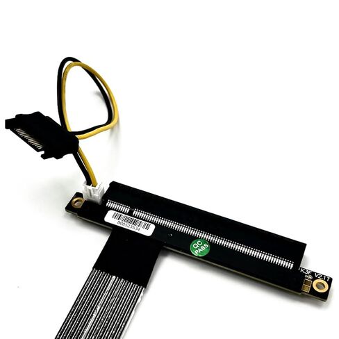 كابل تمديد JMT ADT-K43SF M.2 NGFF إلى PCIe 5.0 x16 بسرعة 128 جيجابت في الثانية متوافق مع بطاقة رسومات اللوحة الأم NVMe STX (K43SF-BK-5.0، 15 سم) in Kuwait