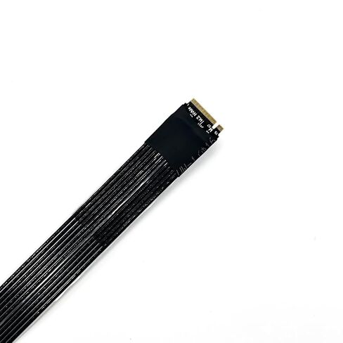 كابل تمديد JMT ADT-K43SF M.2 NGFF إلى PCIe 5.0 x16 بسرعة 128 جيجابت في الثانية متوافق مع بطاقة رسومات اللوحة الأم NVMe STX (K43SF-BK-5.0، 15 سم) in Kuwait