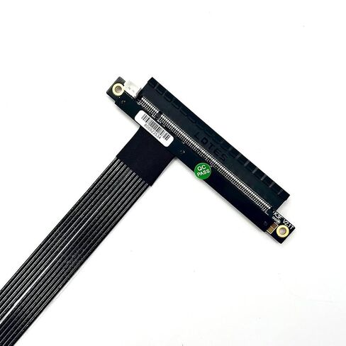 كابل تمديد JMT ADT-K43SF M.2 NGFF إلى PCIe 5.0 x16 بسرعة 128 جيجابت في الثانية متوافق مع بطاقة رسومات اللوحة الأم NVMe STX (K43SF-BK-5.0، 15 سم) in Kuwait