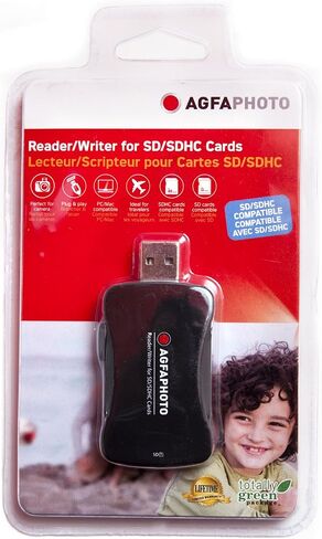 قارئ/كاتب بطاقات AGFA SD/SDHC مع قبضة مطاطية in Kuwait