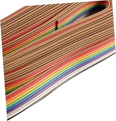 Homoyoyo 2rolls Rehearsal Line Package Roll Flat Ribbon Cable Rainbow Jumper Cable in Saudi Arabia