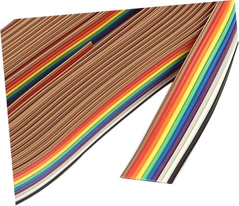 Homoyoyo 2rolls Rehearsal Line Package Roll Flat Ribbon Cable Rainbow Jumper Cable in Saudi Arabia