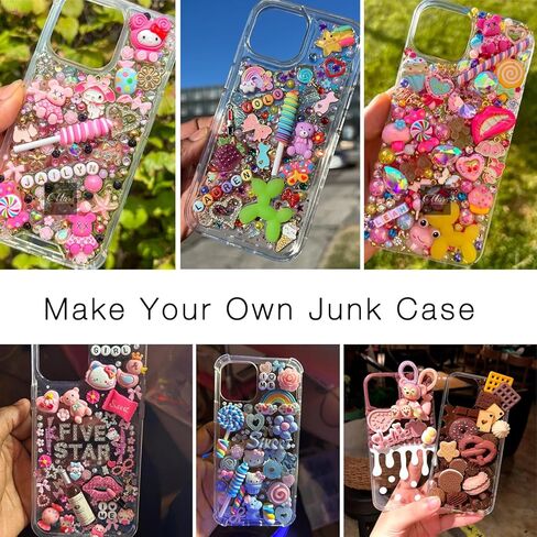 Stino 5 Pack Phone Junk Case for iPhone 13 14 15 16، حافظات شفافة كريستالية شفافة مزخرفة بتصميم مخصص (لهاتف iPhone 16) in Kuwait