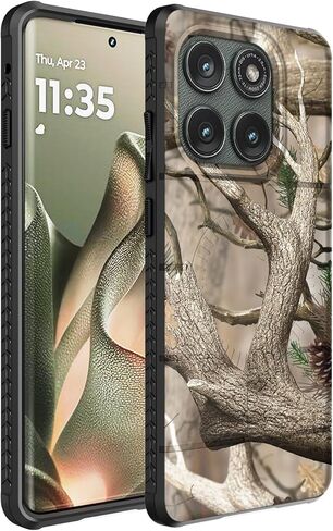 حافظة هاتف Nakedcellphone Flex Series لهاتف Motorola Edge 2025 (متوافقة مع MagSafe) - علم الولايات المتحدة الأمريكية المتين باللون الأخضر العسكري in Kuwait