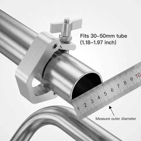 QWORK Truss Clamp Stage Lights Clamp، 4 عبوات من المشبك الاحترافي عالي التحمل بوزن 330 رطل لتحريك تركيبات إضاءة المسرح، 1.57-2.36 بوصة تناسب أنبوب OD 40-60 مم in Kuwait