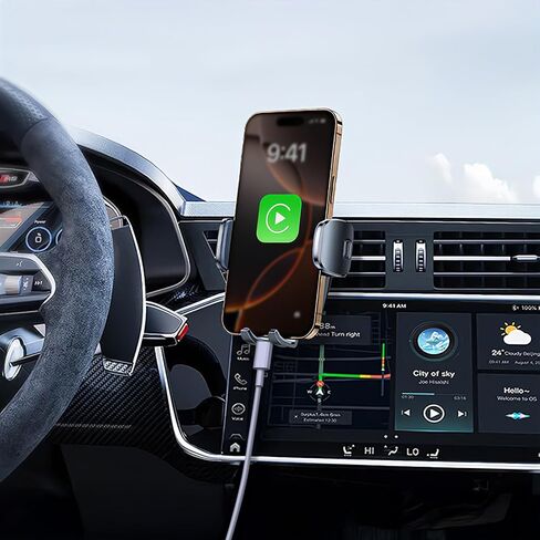 كابل Carplay للسيارة لهاتف iPhone 15/16 iPhone 15/16 Pro Max Cable، [معتمد من Apple MFi] سلك USB C Carplay بطول 5.4FT، سلك شاحن iPhone 16، شاحن سيارة iPhone 16، كابل شحن سيارة iPhone USB C (أرجواني) in Kuwait