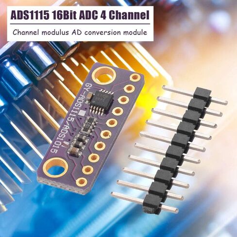 2PCS 16 Bit 4 Channel I2C ADS1115/ADS1015 Module ADC Development Board with Programmable Gain Amplifier for Arduino RPi in Kuwait