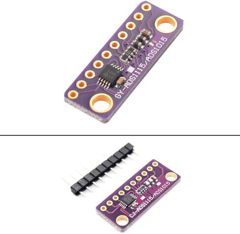 2PCS 16 Bit 4 Channel I2C ADS1115/ADS1015 Module ADC Development Board with Programmable Gain Amplifier for Arduino RPi in Kuwait