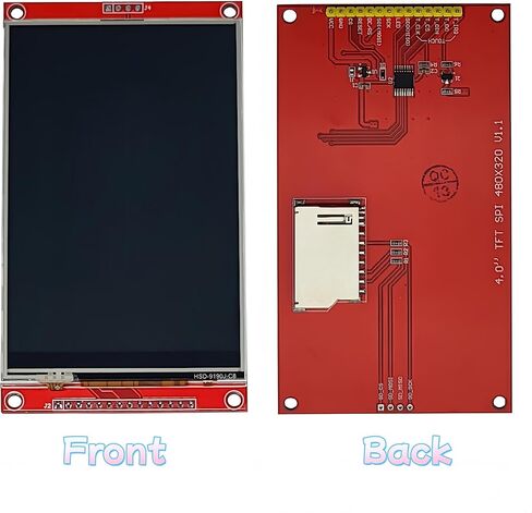 4.0inch LCD Module TFT 480x320 SPI Serial ST7796S Resistive Touch Screen with Touch Pen Compatible with Arduino (2 Pack) in Kuwait