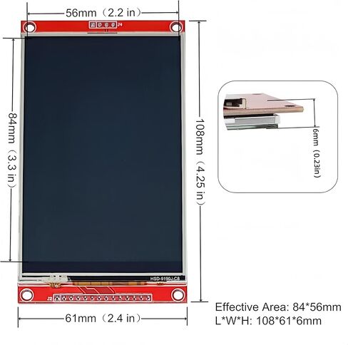 4.0inch LCD Module TFT 480x320 SPI Serial ST7796S Resistive Touch Screen with Touch Pen Compatible with Arduino (2 Pack) in Kuwait