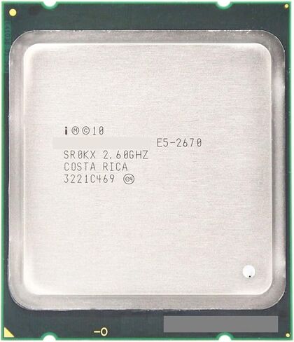 E5 2670 E5-2670 2.6G Hz 20M Cache 8.00 GT/S LGA 2011 8-Core Enam Belas -Thread Prosesor CPU Sutiable X79 Papan Utama in Kuwait