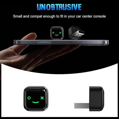 Wireless Adapter, Convert Wired to Wireless for Auto and, Auto Connect Plug and Play, with 5.8GHz WiFi and Bluetooth 5.0, for iOS 10 and 10 in Kuwait