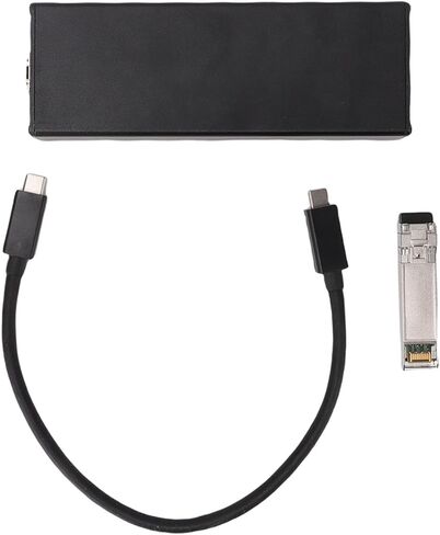 Generic 10G USB4 بطاقة الشبكة سبائك الألومنيوم 10G إيثرنت محول 10Gbps SFP واجهة بصرية للاتصال السريع بالشبكة in Kuwait