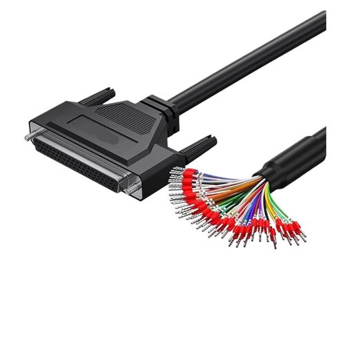 1pcs 62Pin Double Shield Terminal Wire with Number HDB62 Male Female Serial Cable 3 Rows DB62 Single Head with Connector(Male,8M) in Kuwait