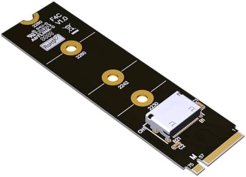 JMT ADT-F9G F4C F4Q OcuLink SFF-8612 إلى M.2 NVMe/PCIe X16 بطاقة تمديد PCIe4.0 / PCIe5.0 محول بطاقة الرسومات الخارجية (ADT-F4C) in Kuwait