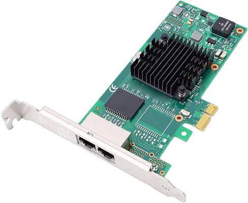 بطاقة شبكة جيجابت SUNGOOYUE، محول إيثرنت PCIe 2.0 X1 مع منافذ RJ45 مزدوجة، ودعم أنظمة شريحة التحكم T2 in Kuwait