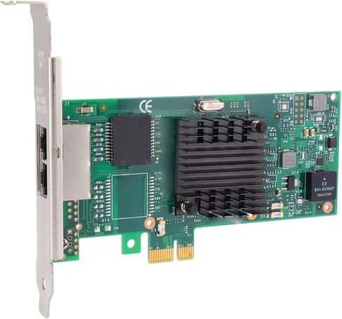 بطاقة شبكة جيجابت SUNGOOYUE، محول إيثرنت PCIe 2.0 X1 مع منافذ RJ45 مزدوجة، ودعم أنظمة شريحة التحكم T2 in Kuwait