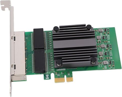 بطاقة شبكة SUNGOOYUE PCIe X1 ذات 4 منافذ، ومحول جيجابت إيثرنت مع شريحة 82571 و4 منافذ RJ45، لأجهزة الكمبيوتر والخوادم الصناعية in Kuwait