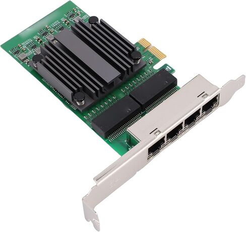 بطاقة شبكة SUNGOOYUE PCIe X1 ذات 4 منافذ، ومحول جيجابت إيثرنت مع شريحة 82571 و4 منافذ RJ45، لأجهزة الكمبيوتر والخوادم الصناعية in Kuwait
