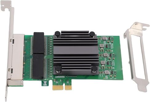 بطاقة شبكة SUNGOOYUE PCIe X1 ذات 4 منافذ، ومحول جيجابت إيثرنت مع شريحة 82571 و4 منافذ RJ45، لأجهزة الكمبيوتر والخوادم الصناعية in Kuwait