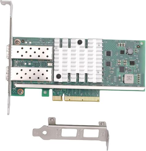 بطاقة شبكة ألياف بصرية PCI E X8 بسعة 10 جيجابايت، ومحول شبكة سطح المكتب ثنائي SFP + منفذ إيثرنت يدعم وحدة تحكم شريحة 82599 ومحول إيثرنت PCI Express in Kuwait