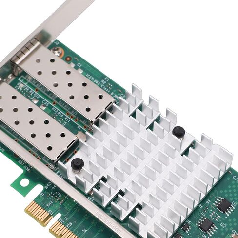 بطاقة شبكة ألياف بصرية PCI E X8 بسعة 10 جيجابايت، ومحول شبكة سطح المكتب ثنائي SFP + منفذ إيثرنت يدعم وحدة تحكم شريحة 82599 ومحول إيثرنت PCI Express in Kuwait