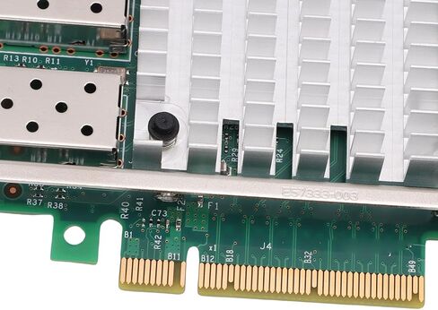 بطاقة شبكة ألياف بصرية PCI E X8 بسعة 10 جيجابايت، ومحول شبكة سطح المكتب ثنائي SFP + منفذ إيثرنت يدعم وحدة تحكم شريحة 82599 ومحول إيثرنت PCI Express in Kuwait
