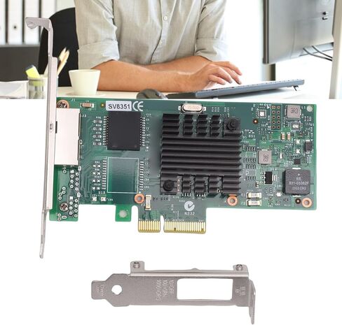 CUIFATI 1Gb NIC, Dual Port Gigabit Ethernet Network Card with 350AM2 Controller and Gold Plated Contacts, for Desktop PC Server in Kuwait