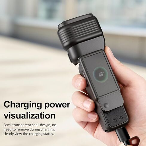 حافظة واقية لجهاز DJI Osmo Pocket 4، هيكل صلب وغطاء شاشة مع بطانة مضادة للخدش، واقي كاميرا محمول مقاوم للسقوط للسفر والاستخدام اليومي in Kuwait
