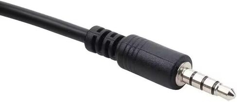 قطعتان من كابل محول USB إلى AUX أسود، قابس AUX ذكر 3.5 مم إلى USB 2.0 أنثى محول كابل سلك لمنفذ Aux للسيارة بطول 20 سم/8 بوصة ملحقات محول OTG أسود in Kuwait