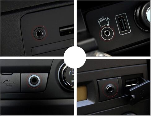 قطعتان من كابل محول USB إلى AUX أسود، قابس AUX ذكر 3.5 مم إلى USB 2.0 أنثى محول كابل سلك لمنفذ Aux للسيارة بطول 20 سم/8 بوصة ملحقات محول OTG أسود in Kuwait