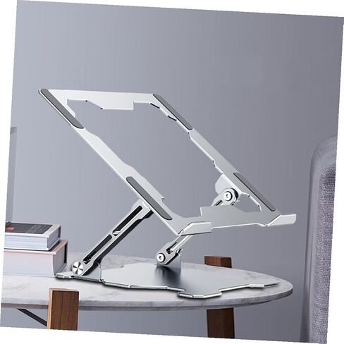 MAGICLULU Aluminum Alloy Laptop Riser Holder and Tablet Cooling Stand, Foldable Metal Laptop Desk Stand for Adjustable Height, Multipurpose Notebook PC Holder for Home and Office Use in Kuwait
