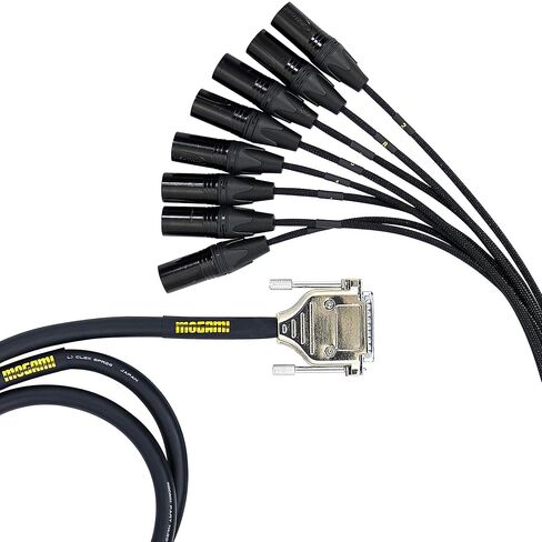 موغامي جولد 8 قنوات DB25-XLR ذكر ثعبان كابل 3 قدم. in Saudi Arabia