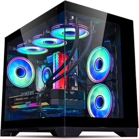 كمبيوتر مكتبي للألعاب - Xeon E5 3.20 جيجا هرتز، GeForce RTX 4060 8 جيجا GDDR7، ذاكرة الوصول العشوائي DDR4 سعة 16 جيجا بايت، 512 جيجا بايت SSD + 1 تيرابايت HDD، Wi-Fi 6 & BT 5.4، 9x ARGB Fans، Windows 11، برج ألعاب للاعبين والبث المباشر، 650 واط PSU in Kuwait