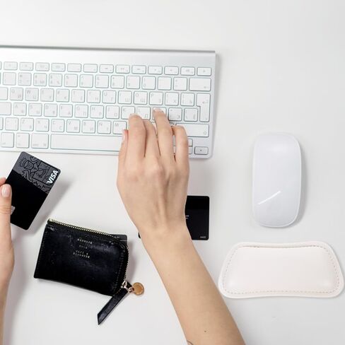 Ergonomic Mouse Wrist Support Pad 7.08X3.14X0.78In Comfortable Keyboard and Mouse Hand Rest Lightweight Wrist Cushion for Office Work and Gaming in Kuwait