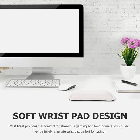 Ergonomic Mouse Wrist Support Pad 7.08X3.14X0.78In Comfortable Keyboard and Mouse Hand Rest Lightweight Wrist Cushion for Office Work and Gaming in Kuwait