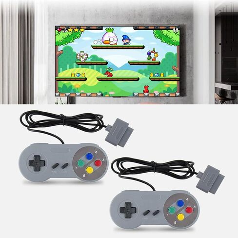 LO MERECES زوج من وحدة تحكم USB Gamepad Super Game Controller لـ SNES USB Classic Gamepad عصا التحكم في اللعبة للعبة Nintendo SNES لـ raspberry pi in Kuwait