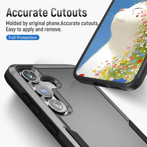 for Galaxy S25 FE Case with HD Screen Protector [Military Grade Drop Tested] Heavy-Duty Tough Rugged Shockproof Protective Case for Samsung Galaxy S25 FE, Black in Kuwait
