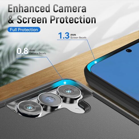for Galaxy S25 FE Case with HD Screen Protector [Military Grade Drop Tested] Heavy-Duty Tough Rugged Shockproof Protective Case for Samsung Galaxy S25 FE, Black in Kuwait