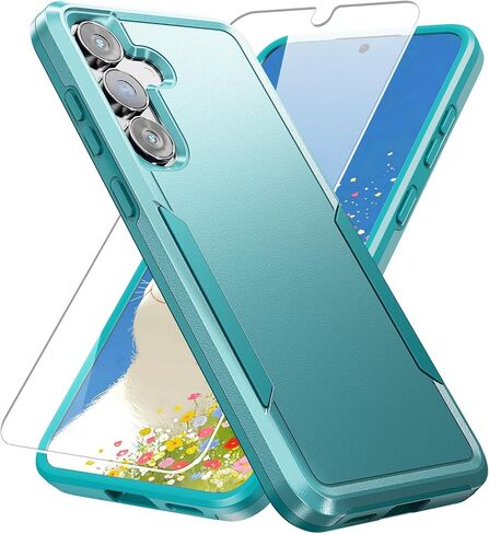 for Galaxy S25 FE Case with HD Screen Protector [Military Grade Drop Tested] Heavy-Duty Tough Rugged Shockproof Protective Case for Samsung Galaxy S25 FE, Black in Kuwait