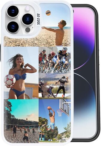حافظة هاتف مخصصة لهاتف iPhone 17 16 15 14 13 12 11 Pro/Max/Plus/XR، حافظات هاتف مخصصة، صمم حافظة صور مخصصة مثالية لعيد الميلاد وعيد الميلاد والأصدقاء والأسرة فالنتين (7 صور) in Kuwait
