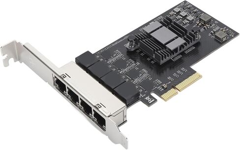 بطاقة شبكة SUNGOOYUE 2.5 جيجابت PCIe، 4 منافذ RJ45 محول إيثرنت 2500 ميجابت في الثانية مع شريحة RTL8125BG، لخادم Centos in Kuwait
